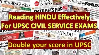 HOW TO READ NEWSPAPER FOR UPSC | EFFECTIVE HINDU READING | VYSH IAS FOUNDATION VIDEOS | FREE UPSC