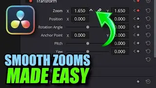 THREE easy ways to ZOOM SMOOTHLY in Davinci Resolve 20!