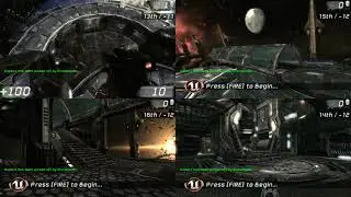 Unreal Tournament III Four Way Split Screen