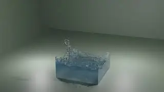Blender Water Animation (2.92) - Cube Drop
