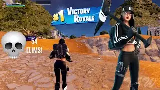 A New Villain Emerges From the Shadows 😶 | Fortnite ZB Solo Squads | 54 Eliminations!
