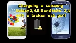 Charge your Samsung s3 s4 s5 Note 2 3 4 with a Broken USB port that wont charge or sync