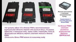 Всё что нужно знать о ремонте блоков FRM BMW