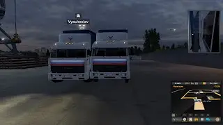 КОНВОЙ ПО СУРОВОЙ РОССИИ ЧАСТЬ 3      ...  ЕТС 2 + ИГРОВОЙ РУЛЬ      ...