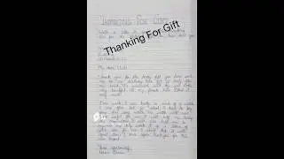 Write a letter to your uncle, thanking him for the birthday gift he has sent you.