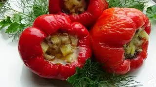 Фаршированный ПЕРЕЦ с МОЛОКАМИ горбуши за 10 минут! Булгари Долма Толма Сарма Болма Голубцы