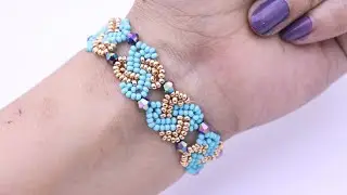 Beaded Seed Bead Bracelet: Create your own Stylish Bracelet with Herringbone Stitch