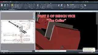 Bench Vice Pt. 5, (The Collar) in Autocad