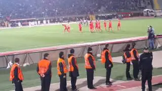 KARŞIYAKA-GALATASARAY 12.01.2016 GALATASARAY TRİBÜNLERİ MAÇ SONU