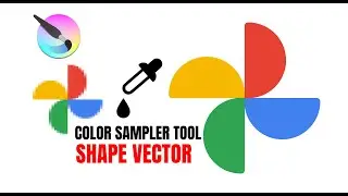 How to Use the Color Sampler Tool on Vector Images in Krita