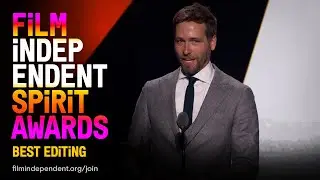 EVERYTHING EVERYWHERE ALL AT ONCE wins BEST EDITING at the 2023 Film Independent Spirit Awards.