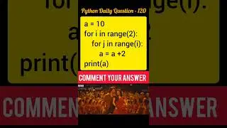 Python Daily Question - 120 #python #code #viral #youtubeshorts #shorts #short #youtube #code #india