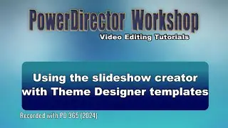 Using the slideshow creator with Theme Designer templates
