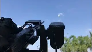 The Pitbull with the Target Prediction Algorithm (TPA) tracking a drone!