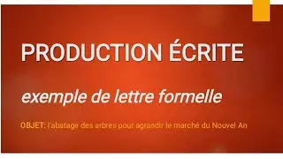 Production écrite | DELF B2 | DELF B1 | lettre au maire | exemple de lettre formelle