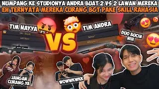 NAYYA PLAYS AT ANDRA'S HOUSE TO MEET HER MOTHER!?☺️ LIVE SPARING FF IN HER STUDIO 2 VS 2!😱