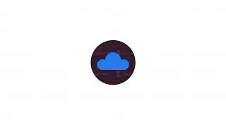Cloud data storage line 2D icon animation