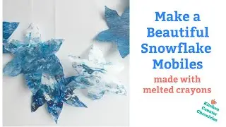Make a Snowflake Mobile - Easy winter DIY project