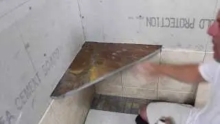 How To Tile a Shower - Shower Bench Installation - The Tile Shop