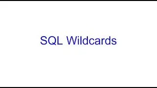 Filter with Wildcards in SQL | SQL Bits | Kovolff