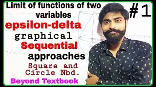 Limit of a function | Two variable function | Epsilon Delta definition of limit | Examples