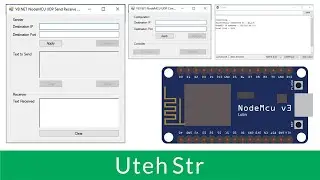 Visual Basic .NET + Arduino IDE + NodeMCU | Communication VB NET App with NodeMCU Using UDP Via WiFi