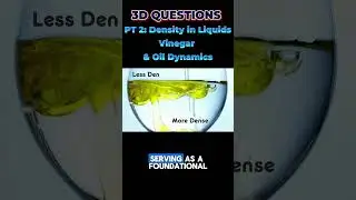 PART 2: Liquid Density Showdown: Vinegar vs. Oil | 3-D Questions from STEAMspiration #density
