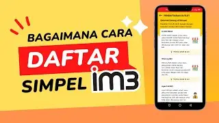 CARA DAFTAR APLIKASI SIMPEL IM3