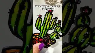 including 4 mini cactus designs! #shorts #resinart #epoxyresin #resinobsession #liadiadesigns