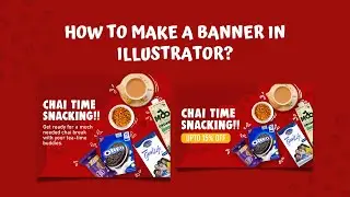 Illustrator tutorial | Simple Web Banner Design | Workflow