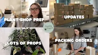 Running a Plant Shop From Home! | Shop Prep Packing Orders & Taking Propagations 🌿📦