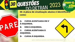 Questões de legislação de trânsito 2024, prova do detran 2024, 