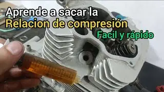 como sacar la relacion de compresion de tu moto