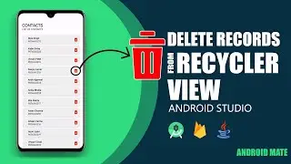How to Delete Records in Firebase Firestore from Android RecyclerView | Android Studio 🔥