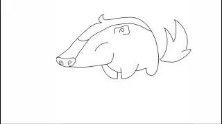 Pet Honey Badger. SimpleDrawing. Как нарисовать медоеда. Animal Jam