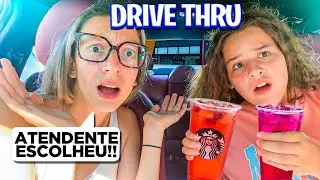 PEDINDO O QUE O ATENDENTE ESCOLHEU NO DRIVE THRU - PEDIDO SURPRESA NO DRIVE THRU com FABI LANDIM