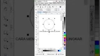 Cara membuat tulisan melingkar dengan Corel Draw #shorts #tutorial #coreldraw