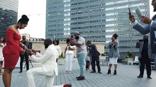 SURPRISE ROOFTOP PROPOSAL IN DALLAS, TX