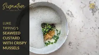 Luke Tipping's Seaweed Custard with Crispy Mussels and Imperial Caviar