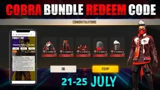 Free Fire Today Redeem Code 21 july | ff Reedem Codes | Cobra Bundle Redeem Code Free Fire