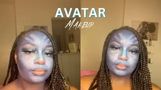 Avatar makeup: full tutorial | *short video*| no voice over | #halloween2023  #makeuptutorial