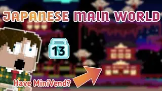 Building Japanese Main World With Mini Vend | Growtopia World Design