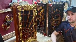 Нарды с пауками🕸️🕷️. Ручная работа