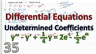 Differential Equations - 35 - Undetermined Coefficients (Ae^bt)
