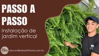 Tutorial De Como Montar Um Jardim Vertical Com Samambaias Artificiais #diy #façavocêmesmo #decoração