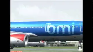 BMI A330 FSX Newcastle