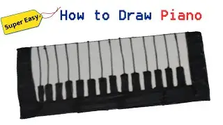 How To Draw Piano | Easy Drawing Step by Step