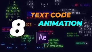 After Effects Text Code Animation - 8 Digital Titles After Effect Tutorial
