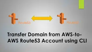 Transfer Domain from AWS to AWS Route53 Account using CLI