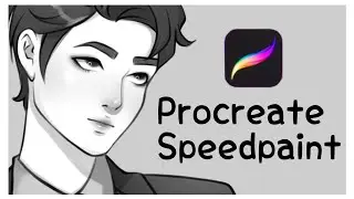 Procreate Speedpaint | Monochrome Illustration (timelapse)